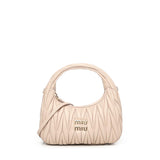 Borsa hobo Wander in nappa matelassé 5BC125 AN88F0236 MIU MIU 
