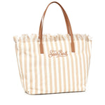 Borsa City in canvas a righe CBF0001 01763L MC2 SAINT BARTH 