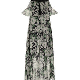 Abito in seta con stampa floreale S540Y09XS5 9990 LOEWE 