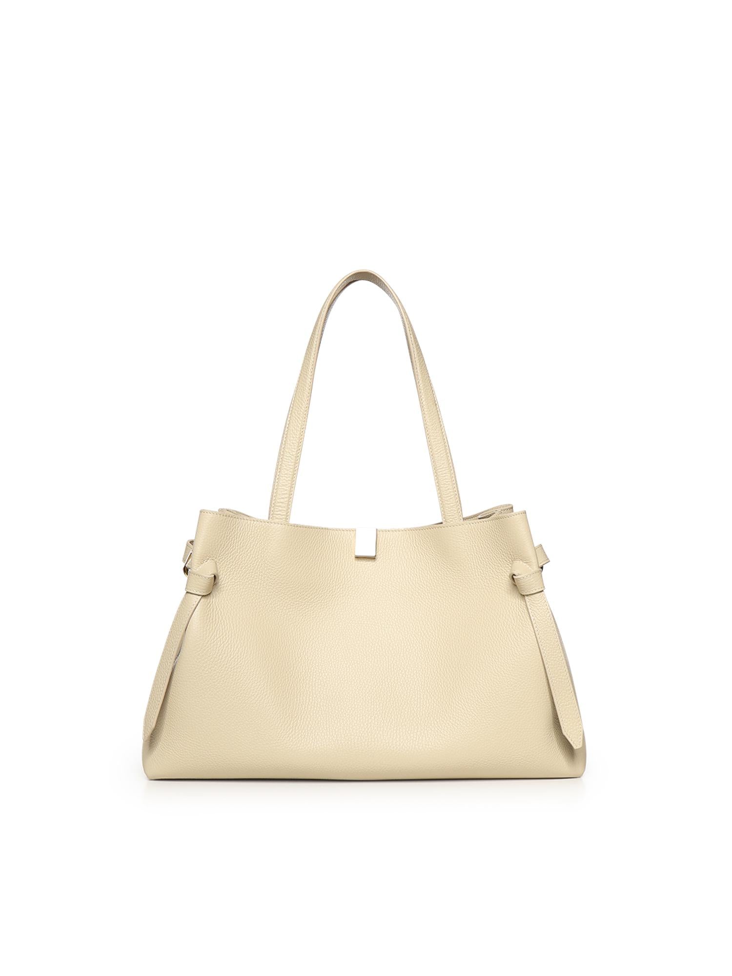 Borsa tote Gyoza in pelle GYOZA TOTE PEBBLE GRAIN LEATHER  YUZEFI 