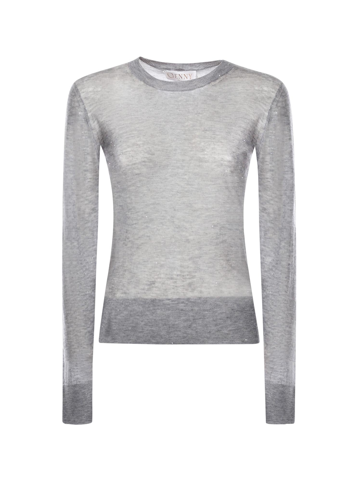 Maglia in lana ultrafine con paillettes 79AAF822 CMX43825 GENNY 