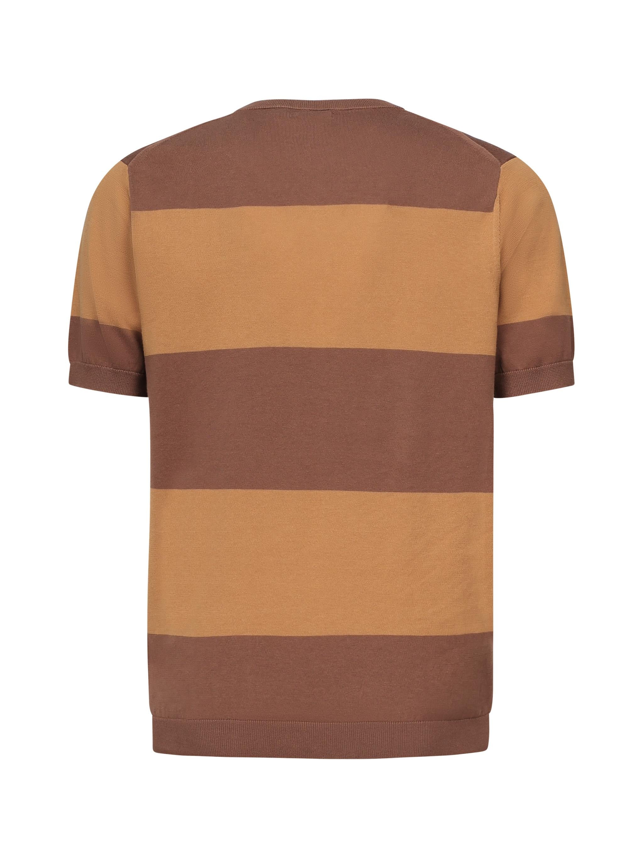 T-shirt a righe con logo K35129 0876 SUN 68 