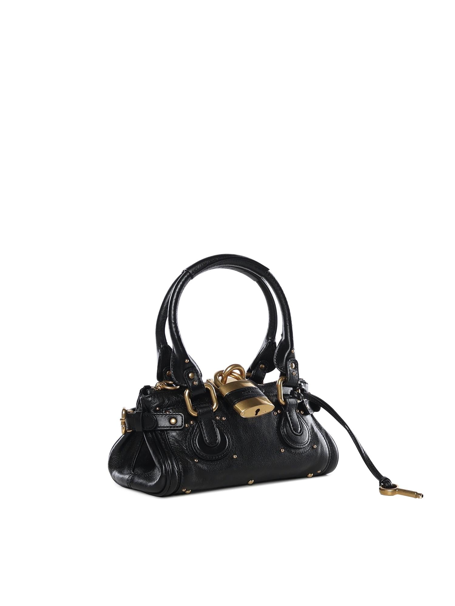 Borsa Paddington piccola in pelle granata CH26SS805P75 001 CHLOÉ 