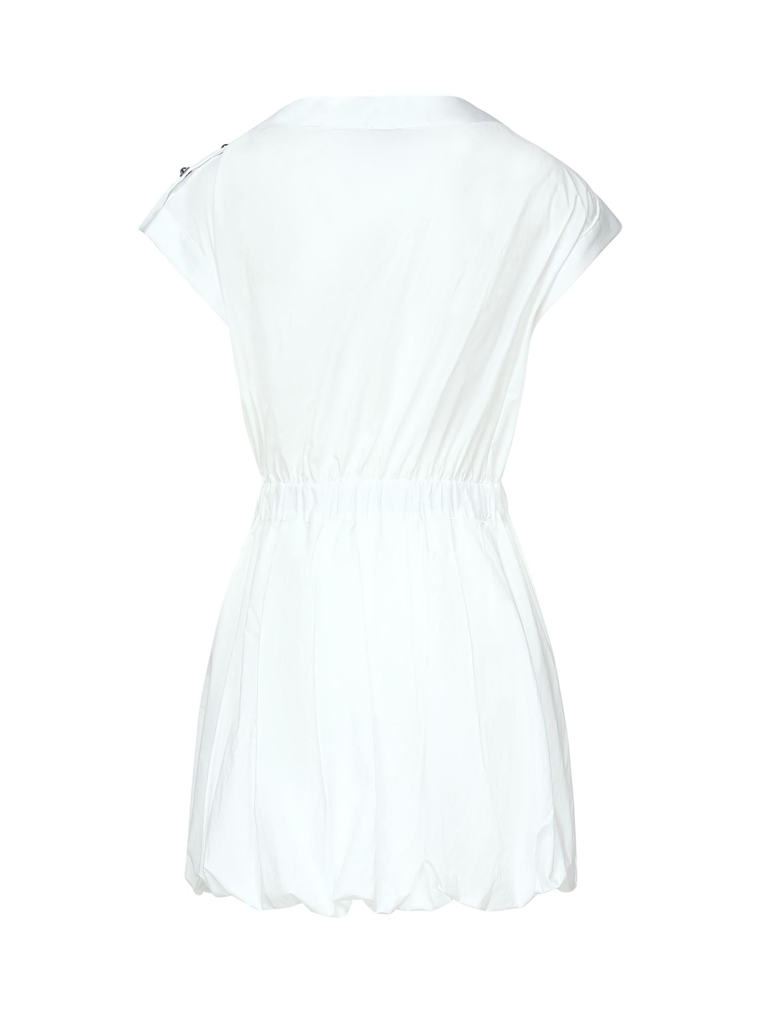 Mini abito in popeline con incrocio 105215 A2LDZ04 PINKO 