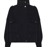 Caban in panno double con collo alto<BR/> 105341 A2XMZ99 PINKO 