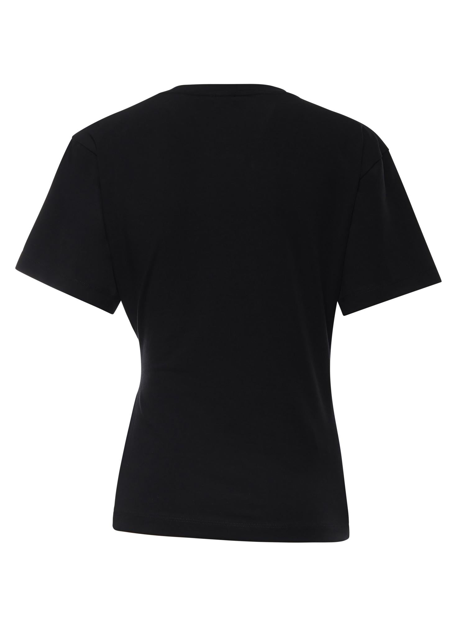 T-shirt Mary con drappeggio 106455 A35DZ99 PINKO 