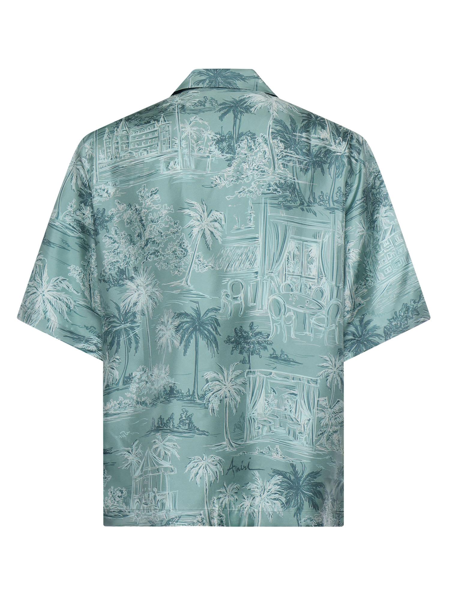 Camicia con stampa in seta AMTOSH1126 395 AMIRI 