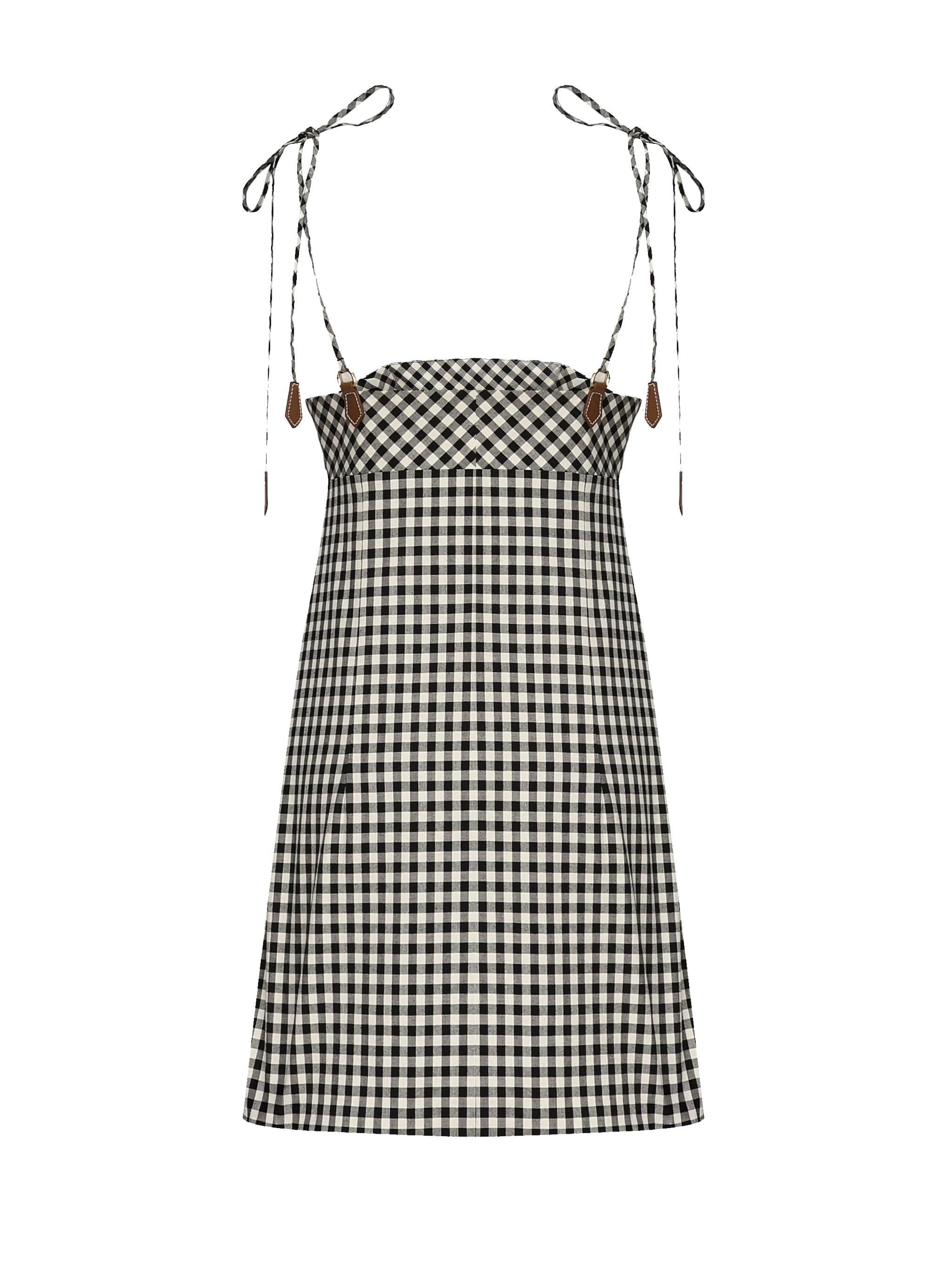 Mini abito a quadri MF5860 12OFF0964 MIU MIU 