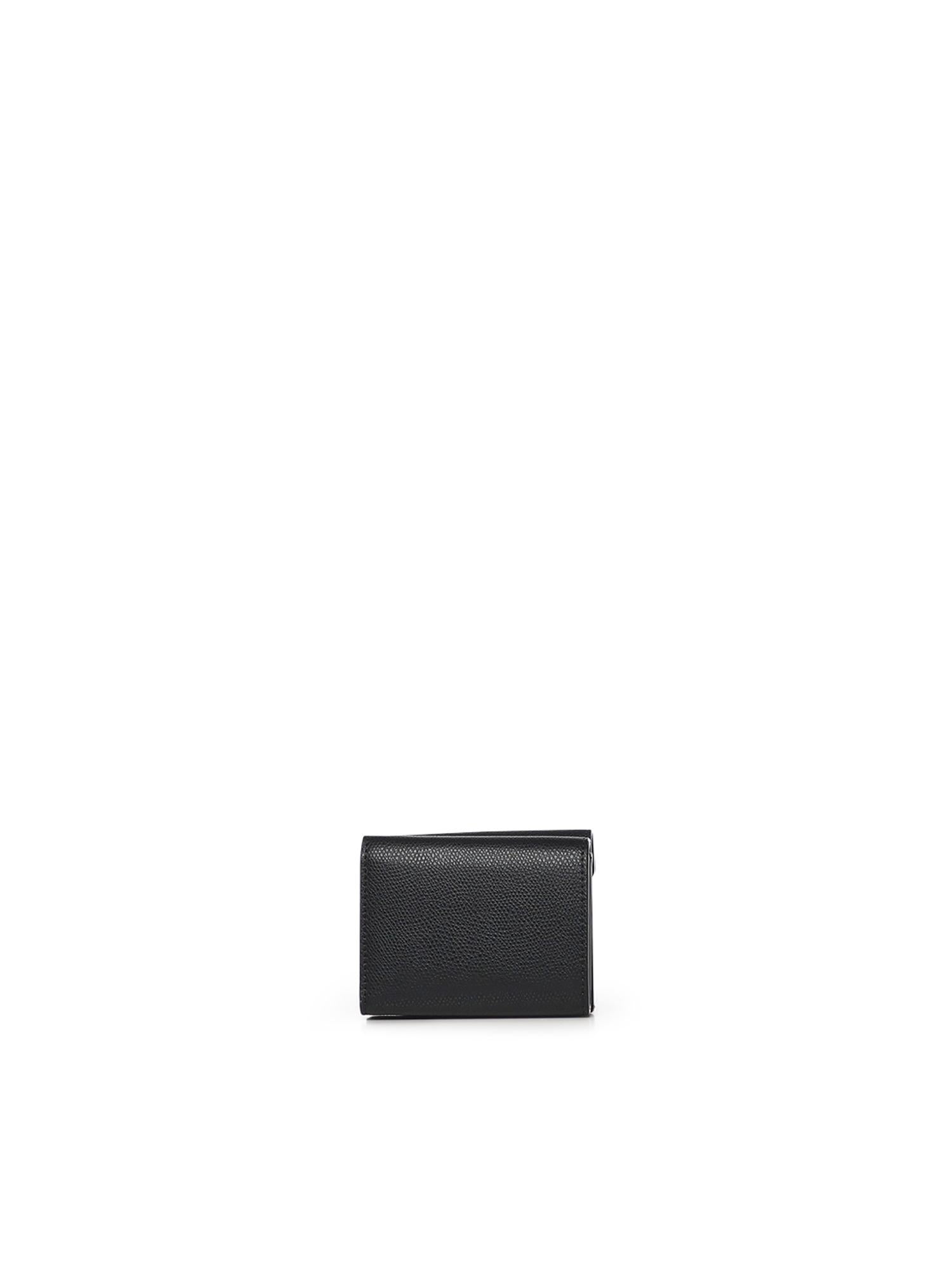 Portafoglio mini tri-fold FF diamonds in pelle 8M0480 ALWAF0KUR FENDI 