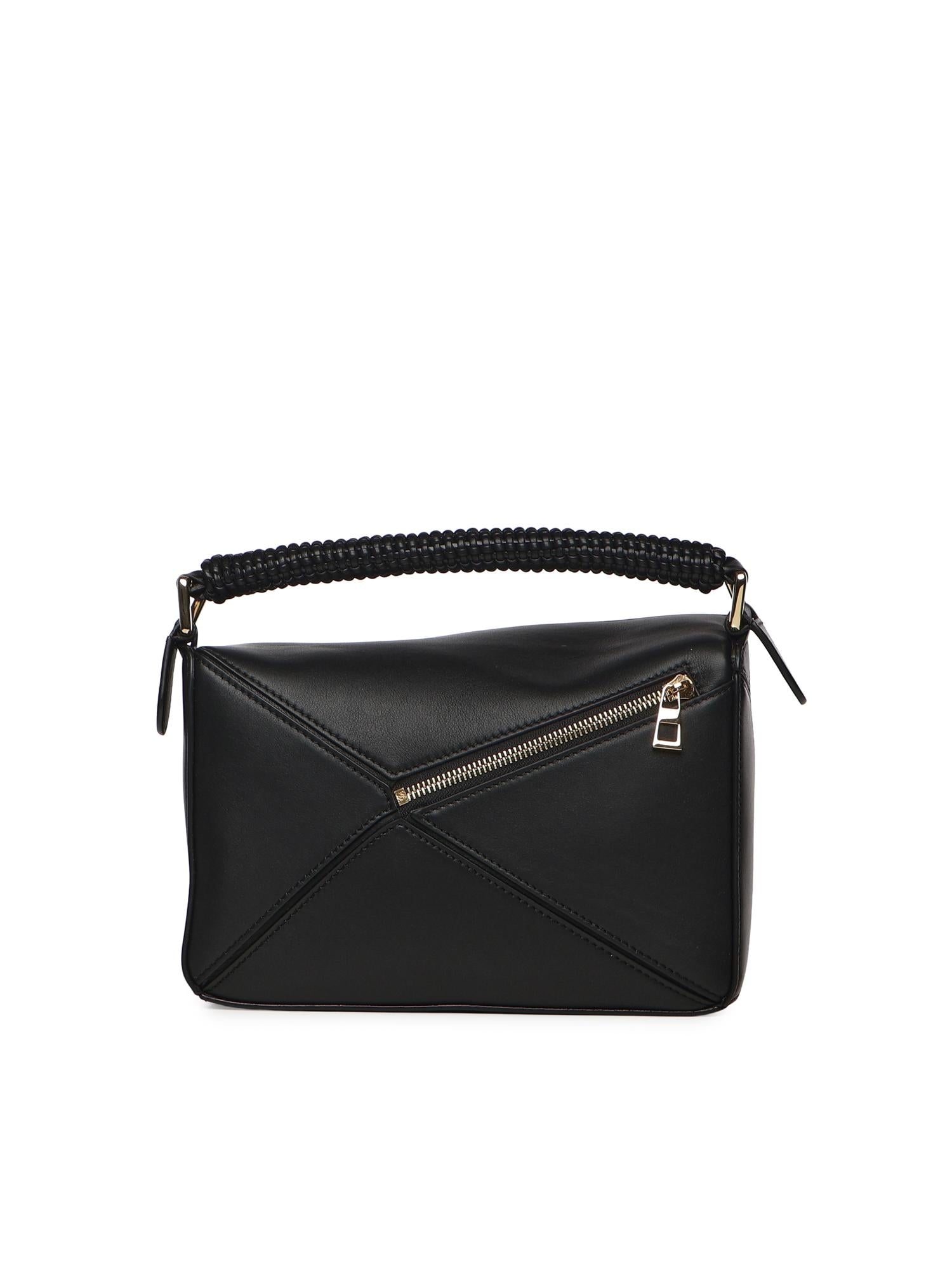 Borsa Puzzle piccola in pelle di vitello e nappa A510S21XDA 1100 LOEWE 