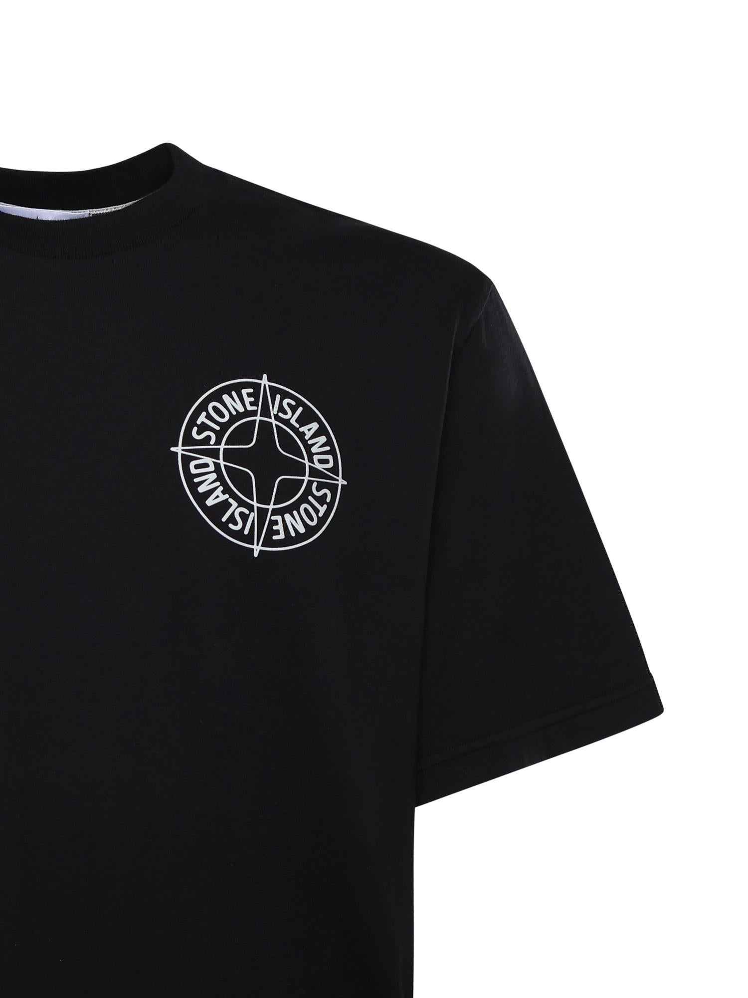 T-shirt con stampa 'Stone' L1S152100001 S0284V0029 STONE ISLAND 