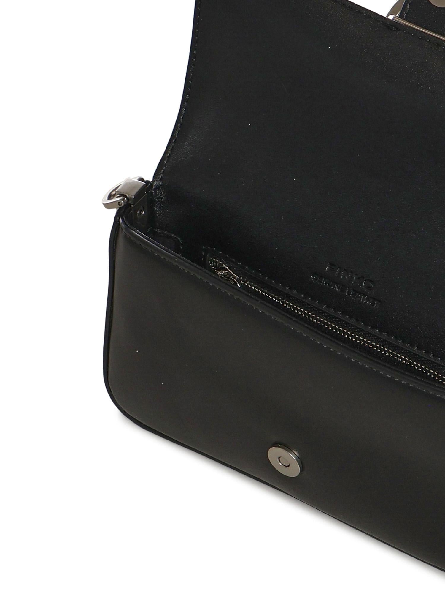 Borsa a spalla Baby Love Bag One Slouchy in pelle 105353 A0QOZ99O PINKO 