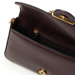 Borsa a spalla piccola Mini Love Bag Slouchy in pelle 105824 A0QOLA7Q PINKO 