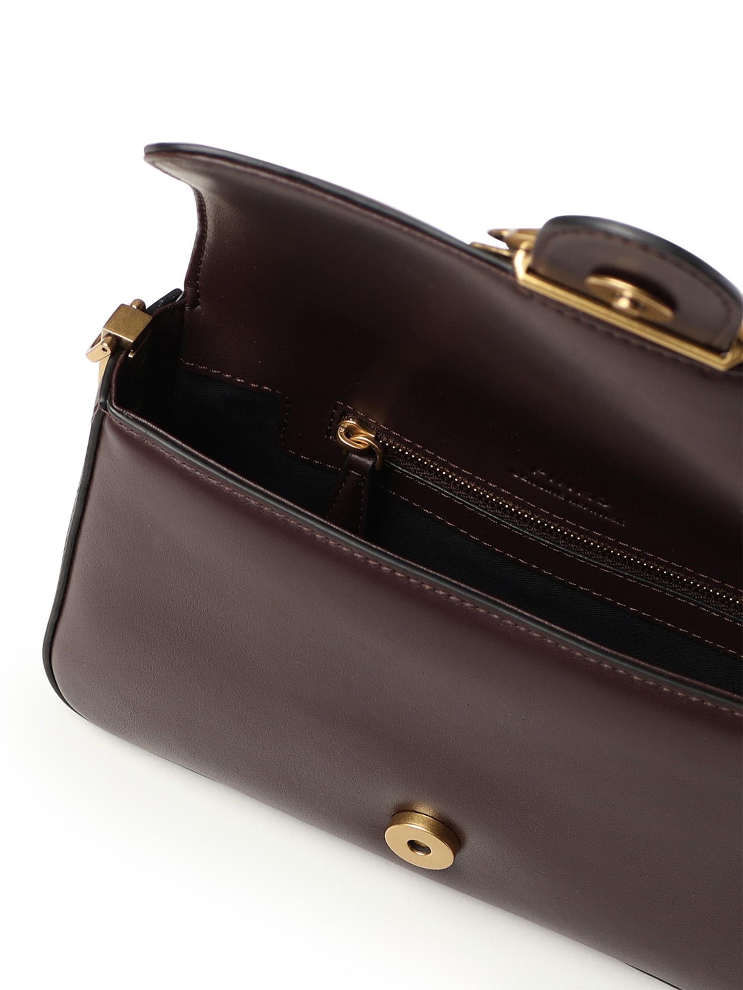 Borsa a spalla piccola Mini Love Bag Slouchy in pelle 105824 A0QOLA7Q PINKO 