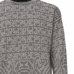 Maglione grigio con logo integrato RMP25003MA  JOHN RICHMOND 