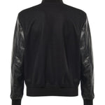 Bomber Varsity in nappa e tessuto VARSITY NAPPANERO GIULIANO GALIANO 