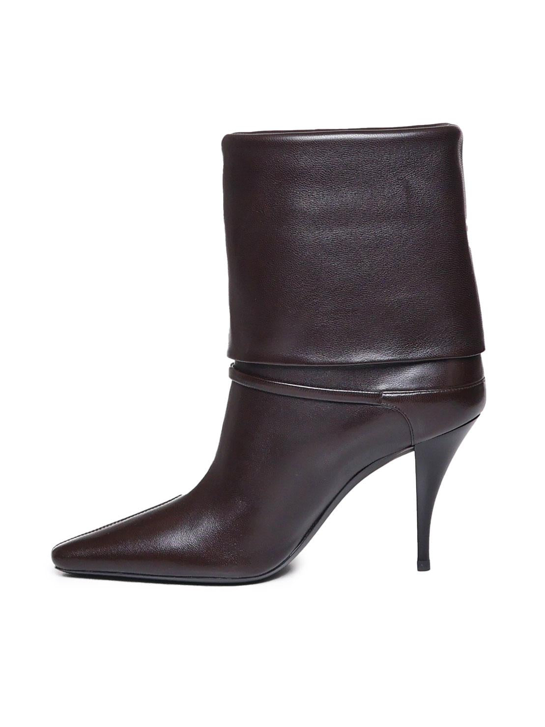 Stivaletti niki in pelle liscia 801393 AADV22245 SAINT LAURENT 