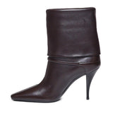 Stivaletti niki in pelle liscia 801393 AADV22245 SAINT LAURENT 