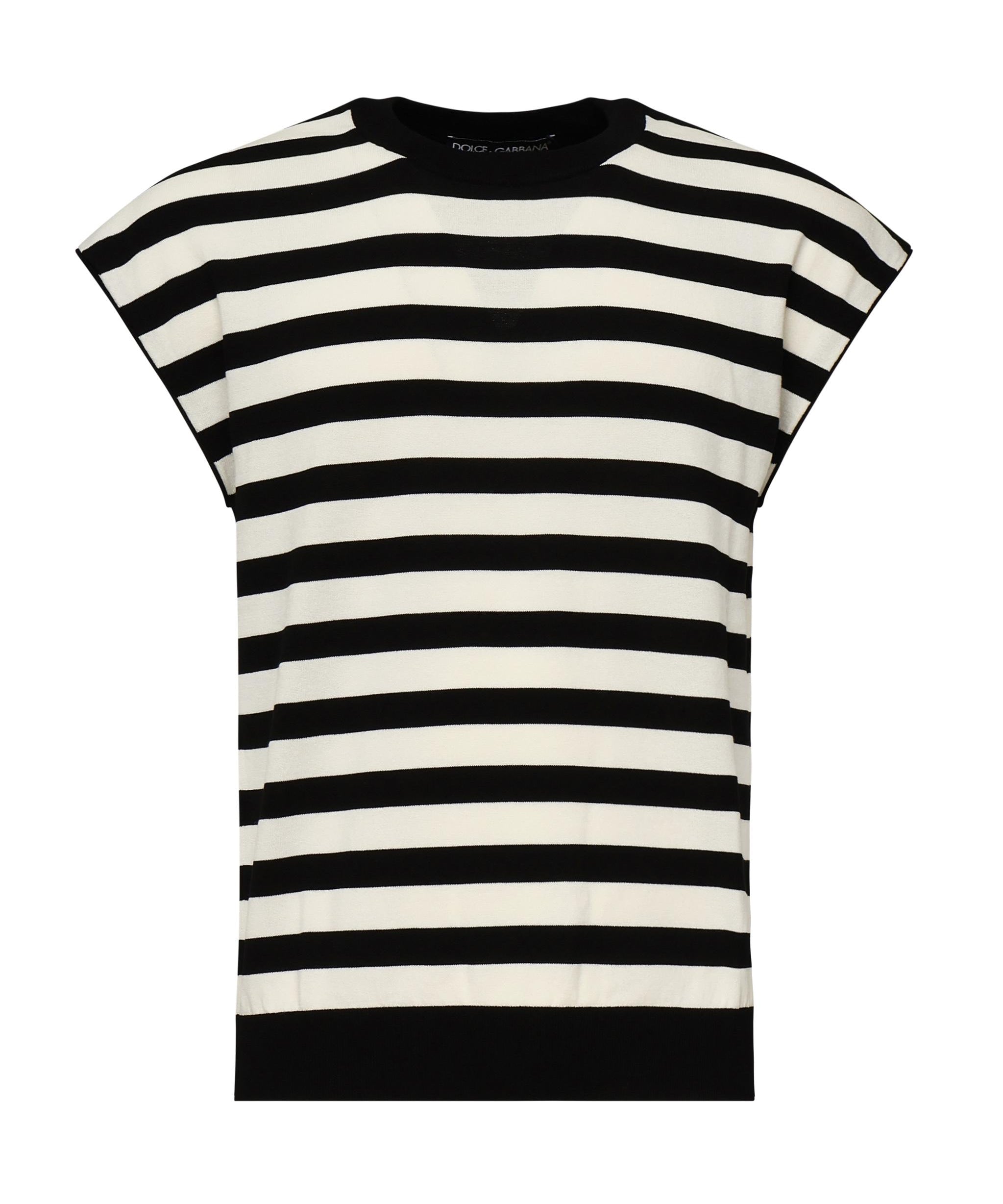t-shirt kimono in maglia a righe GXX99T JBCG2W1001 DOLCE & GABBANA 