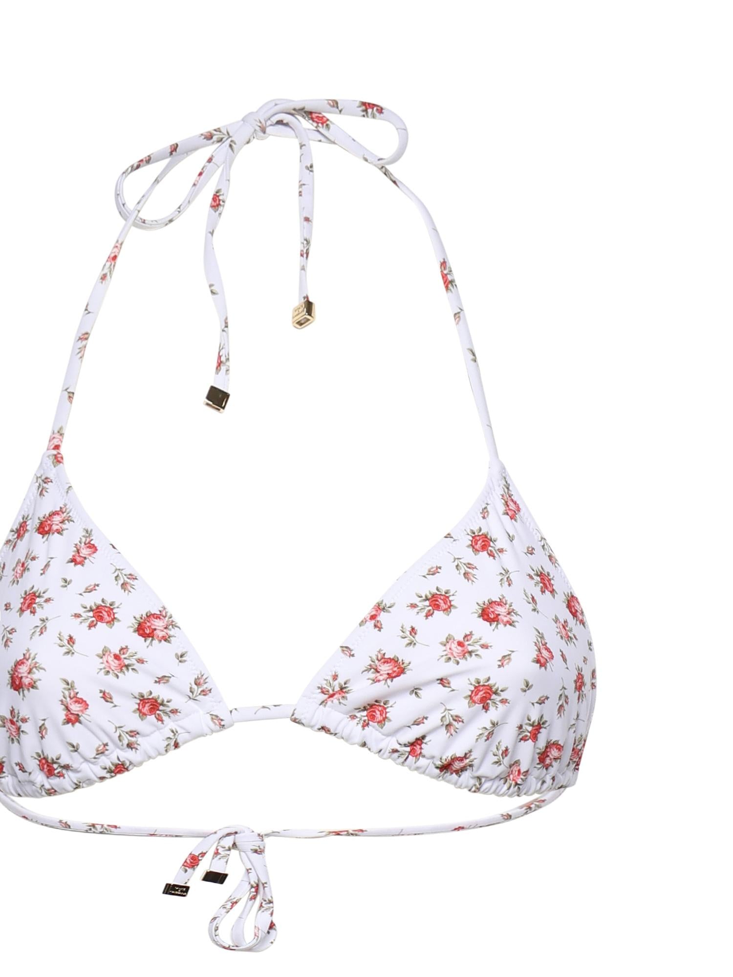Bikini a triangolo stampa roselline O8A02J ON0D1HA5XJ DOLCE & GABBANA 