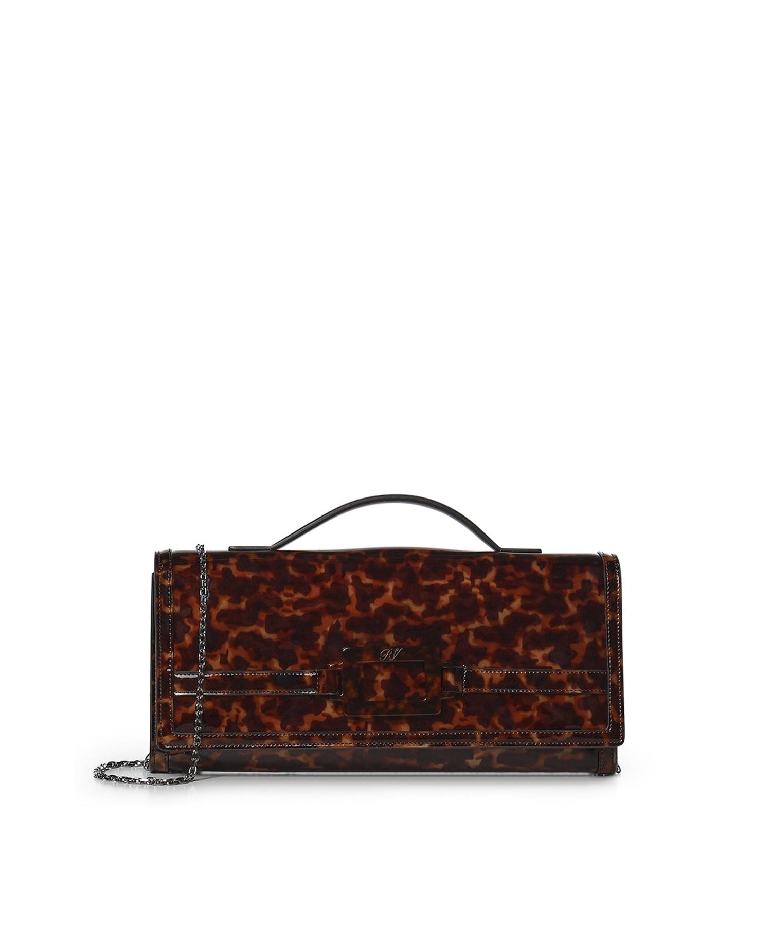 Clutch Belle Vivier in vernice RBWAORC2200VMY 0ZIH ROGER VIVIER 