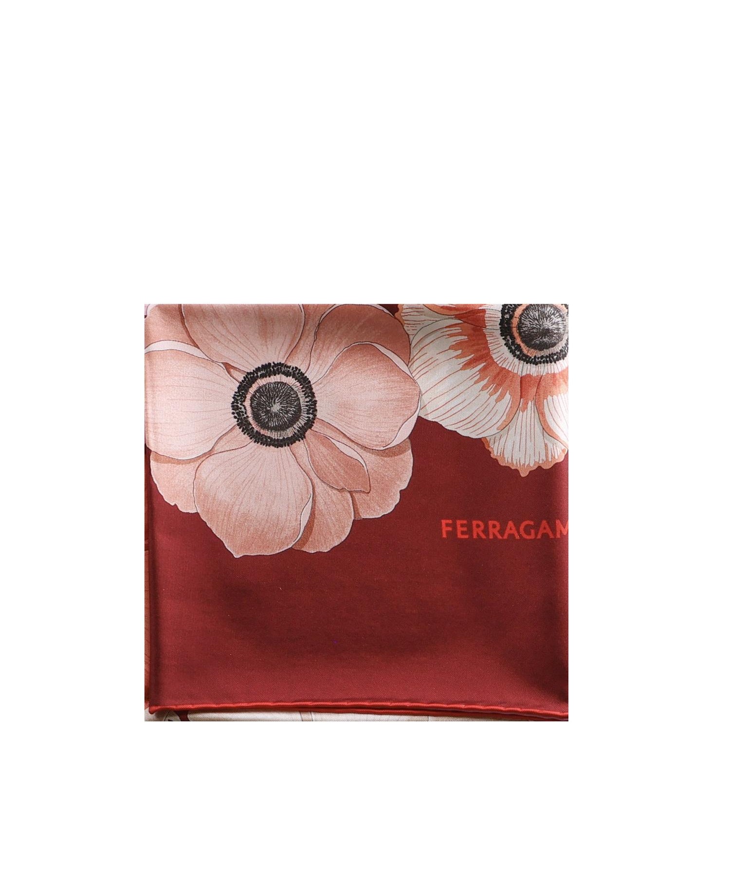 Foulard in seta stampa Anemone 310175 786603007 FERRAGAMO 