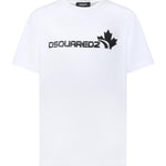 T-shirt in cotone con logo S71GD1629 D20020100 DSQUARED2 