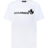 T-shirt in cotone con logo S71GD1629 D20020100 DSQUARED2 