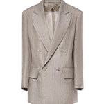 Blazer Olimpia in lino Cheveron 2611041032600 002 MAX MARA 