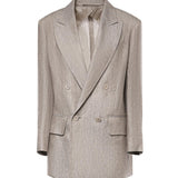 Blazer Olimpia in lino Cheveron 2611041032600 002 MAX MARA 