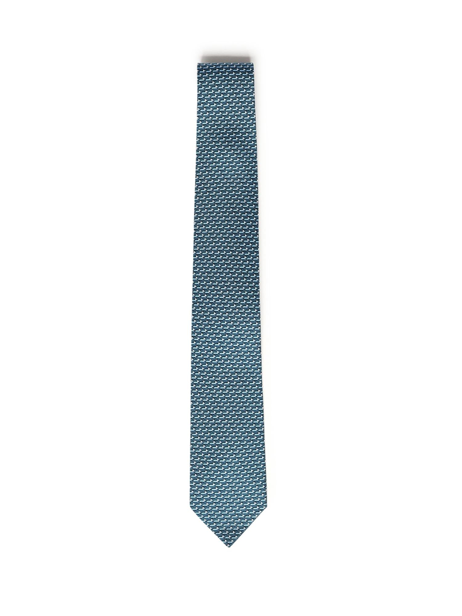 Cravatta in seta con stampa 351311 788890007 FERRAGAMO 