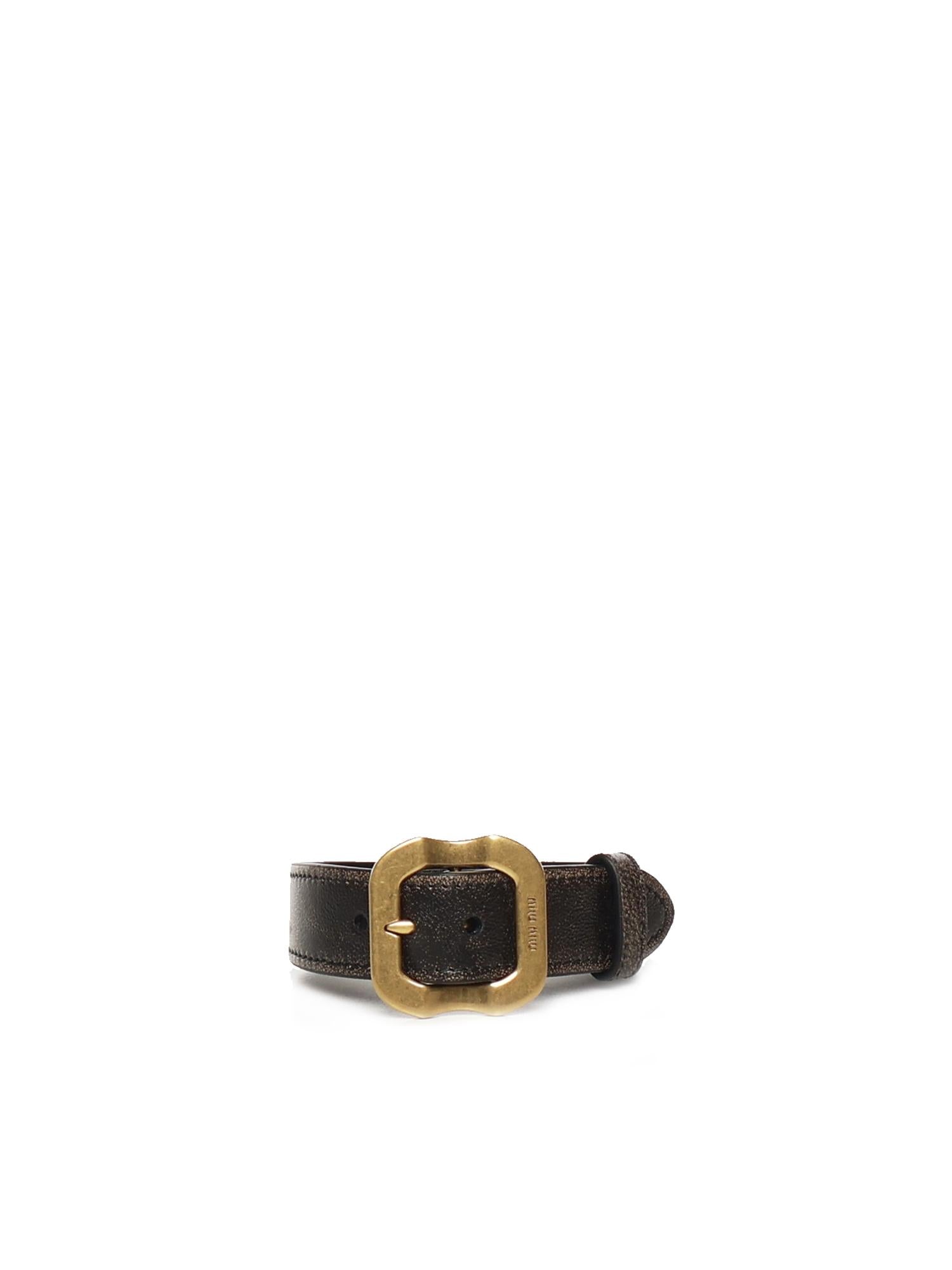 Bracciale in pelle con fibbia 5IB686 AF6PF0EFU MIU MIU 