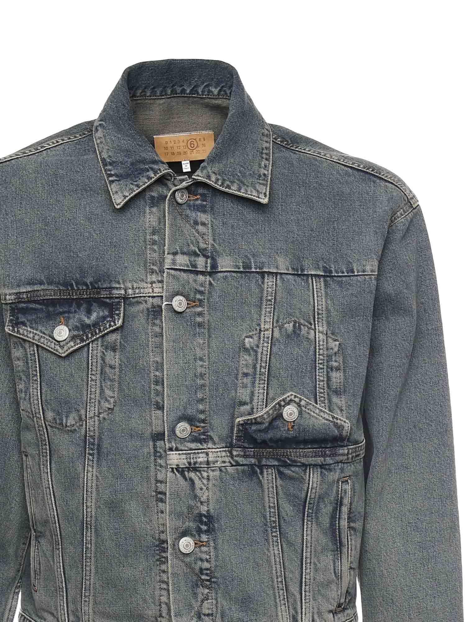 Giacca in denim SH0AM0055 S30844963 MM6 Maison Margiela 
