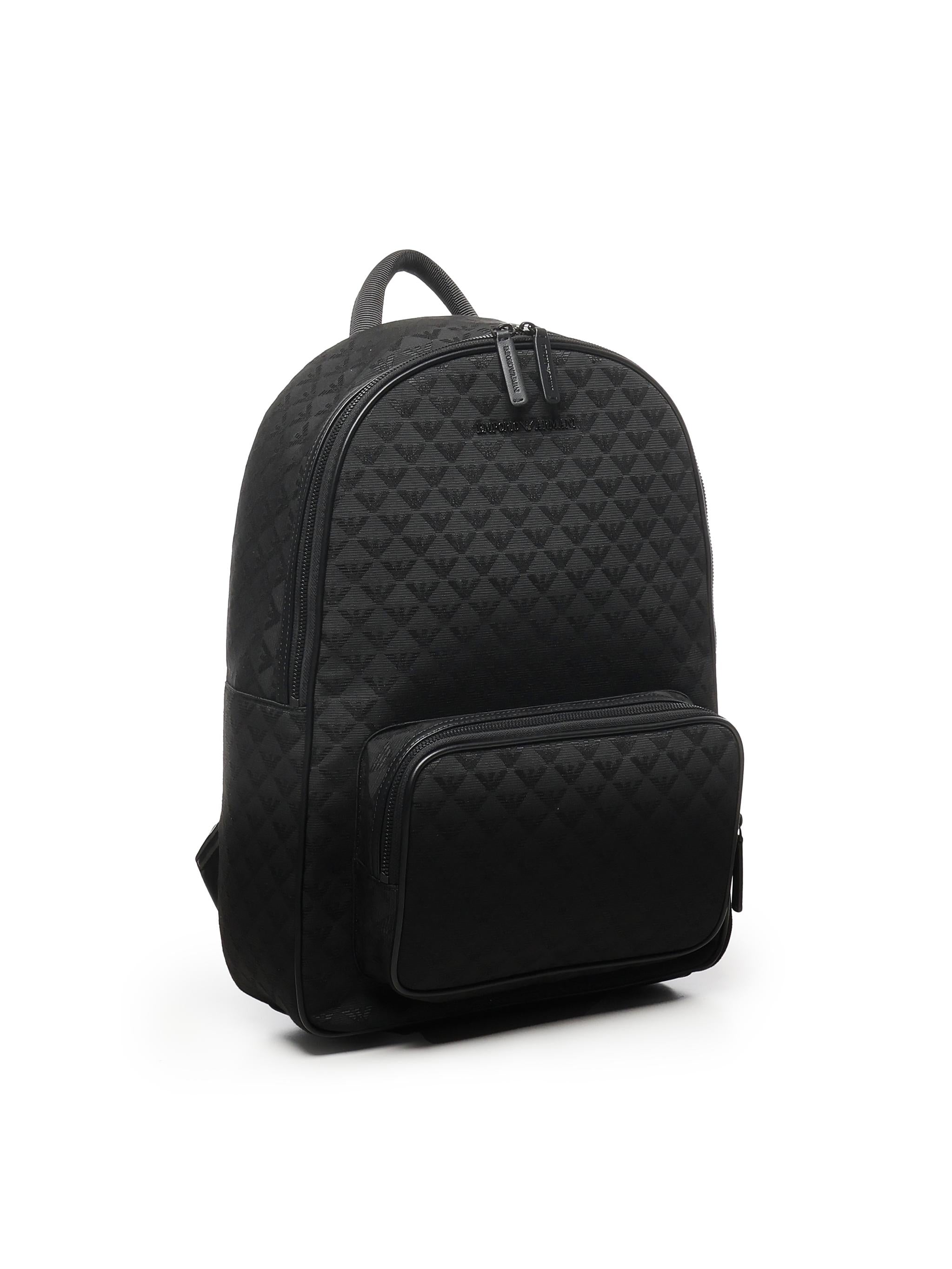 Zaino in nylon jacquard eagle all over Y4O315 Y022V81336 EMPORIO ARMANI 