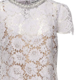 Mini abito in pizzo SS25049S LILAC SELF-PORTRAIT 
