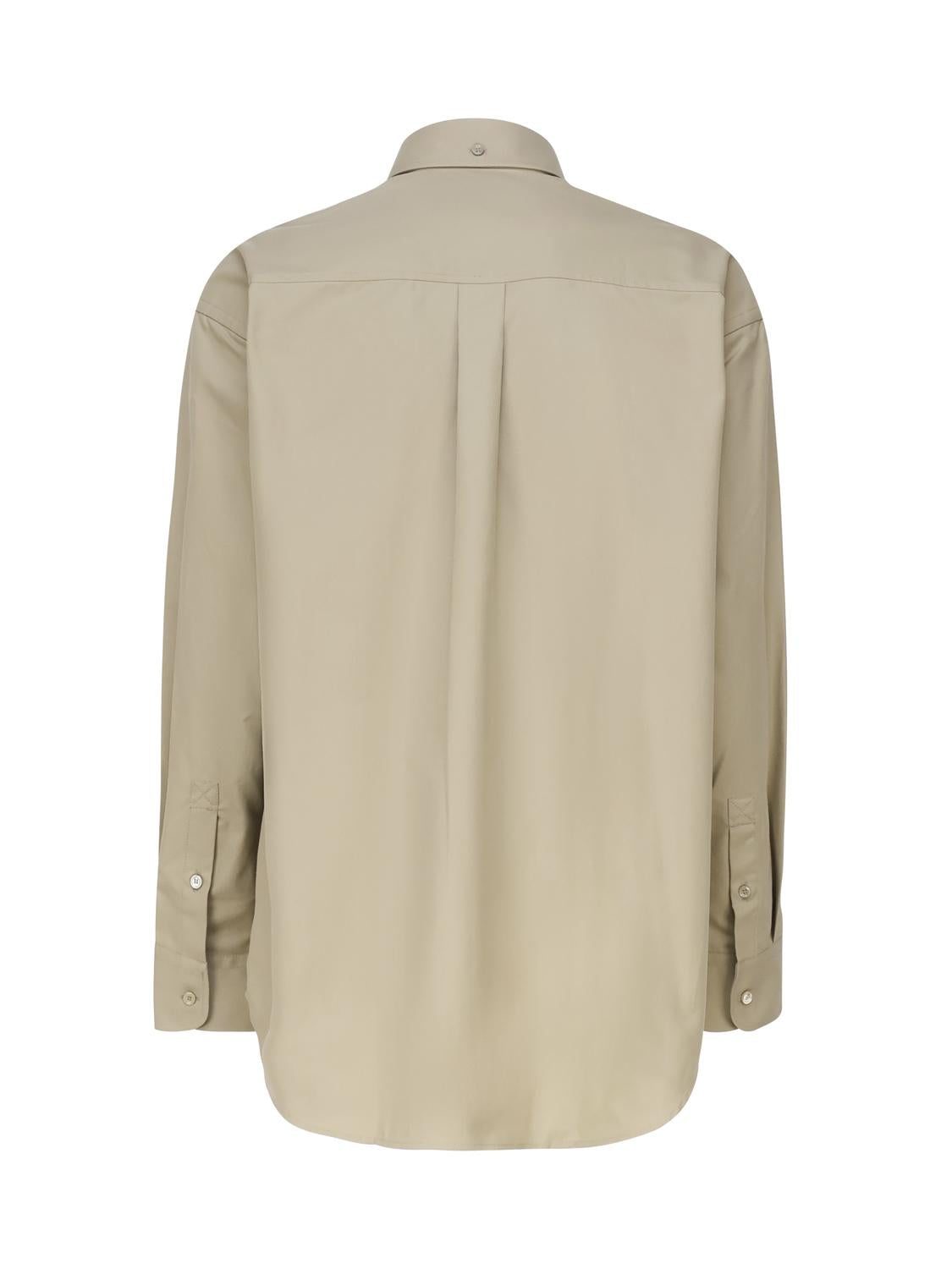 Camicia in cotone con logo sul fianco 8082303 .B7311 BURBERRY 