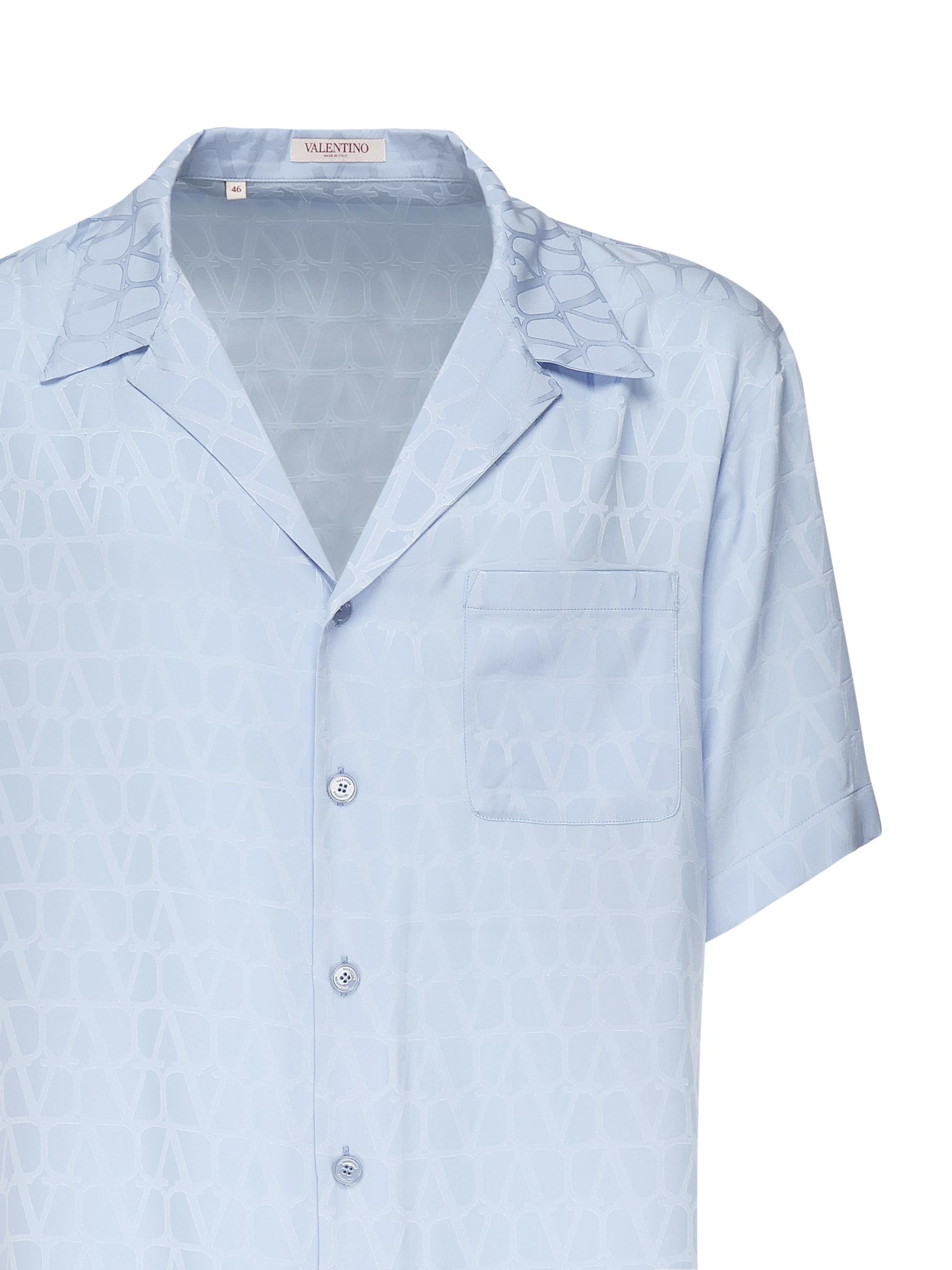 Camicia bowling con motivo Toile Iconographe 5V3AAA90 9V1WUN VALENTINO GARAVANI 
