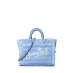 Borsa Vanity micro effetto paglia con logo VAMI015 01267L MC2 SAINT BARTH 