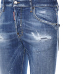 Pantaloni affusolati effetto vissuto S74LB1675 S30872470 DSQUARED2 