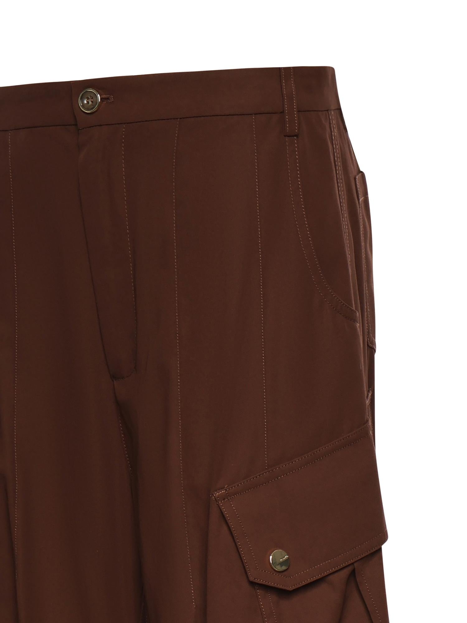 Pantaloni fluidi in cotone 106278 A2ERL78 PINKO 