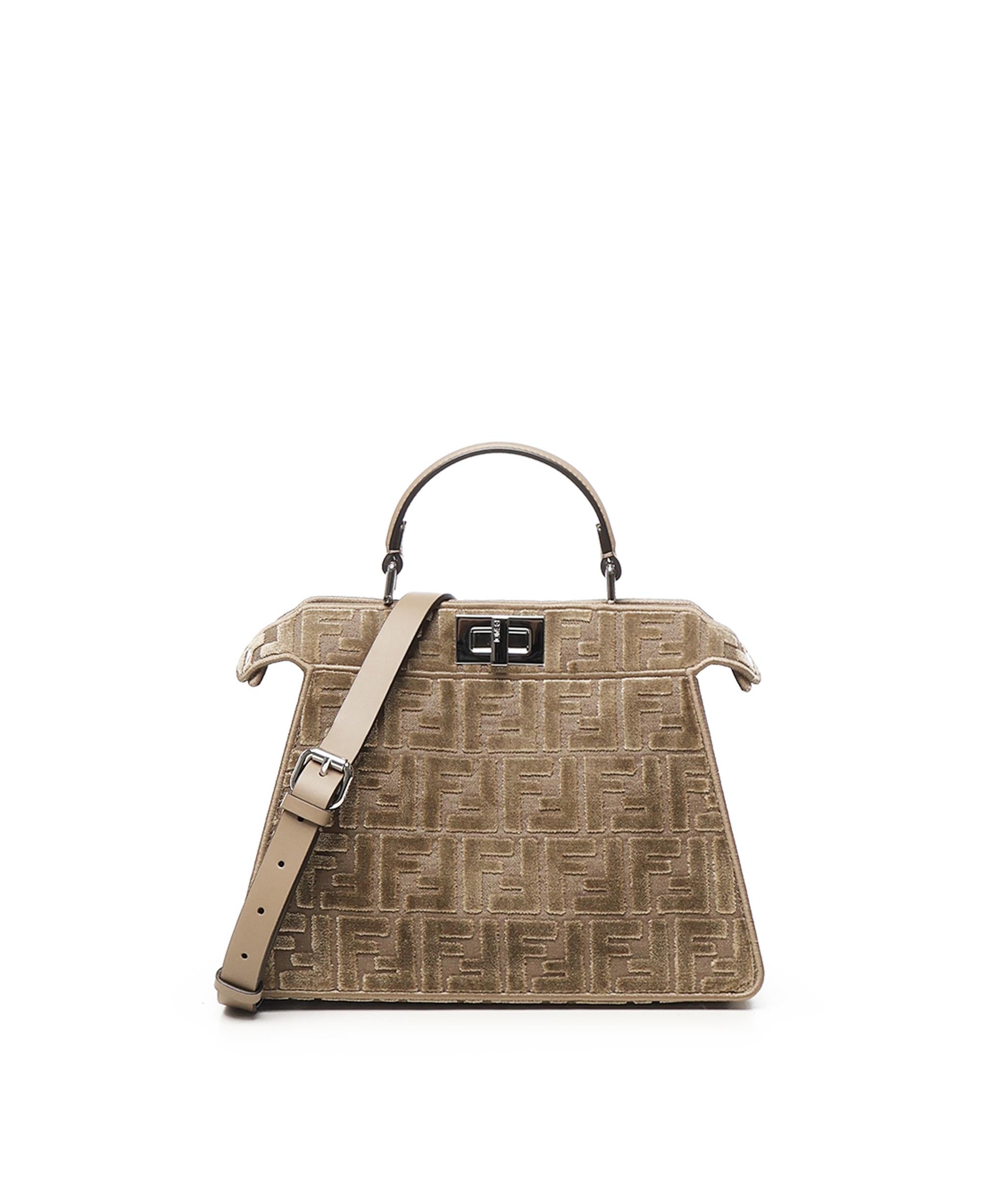 Borsa Peekaboo Small FF jacquard 8BN327 AT14F0EMR FENDI 