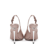 Slingback in raso con logo CG0776 A76308H056 DOLCE & GABBANA 