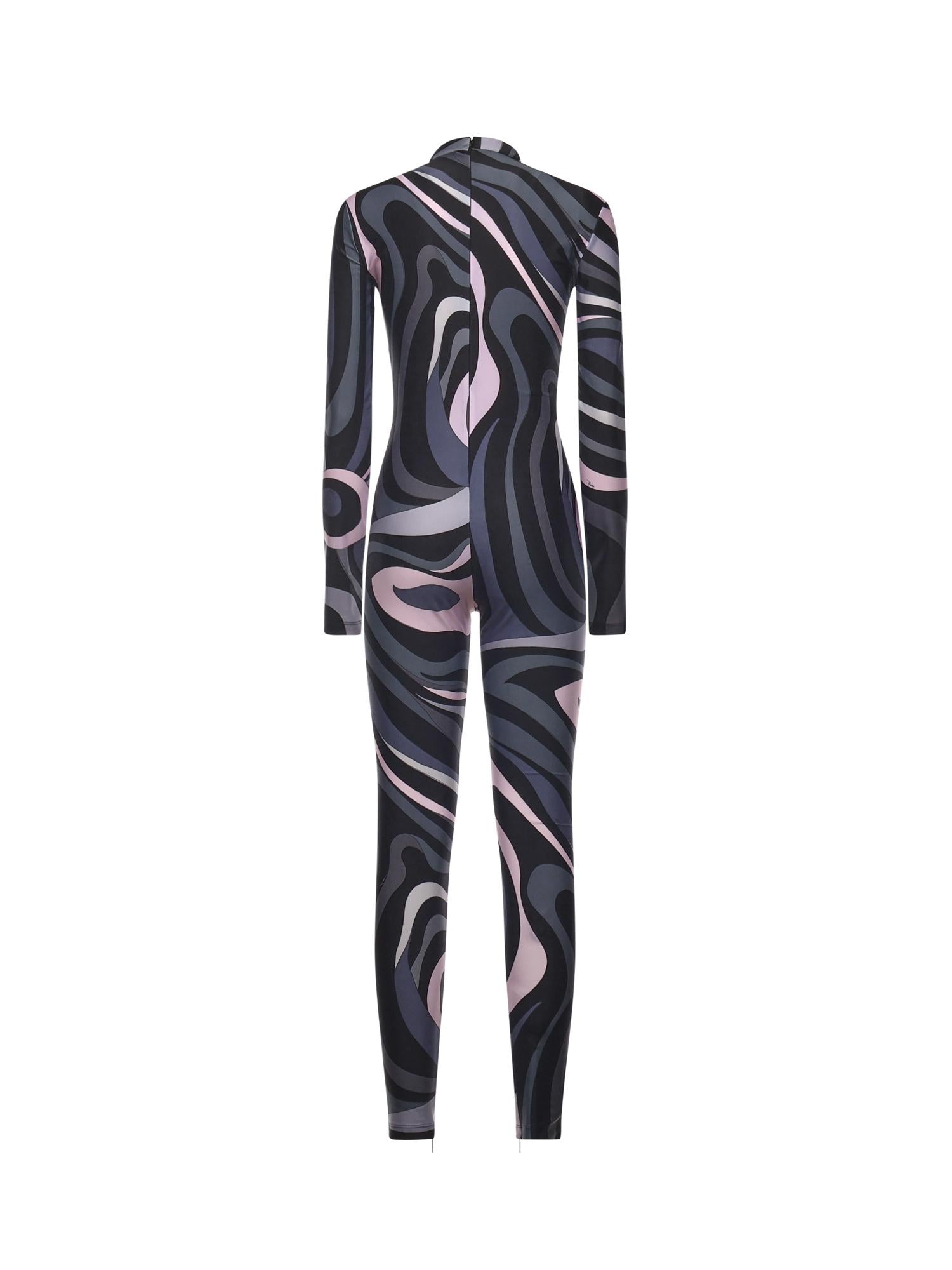Jumpsuit in lycra con stampa Marmo 5UJI40 5U765002 PUCCI 