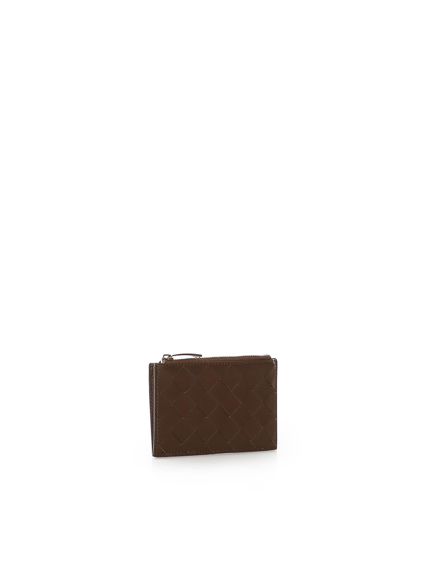 Portacarte Intrecciato con zip 806032 V1G132863 BOTTEGA VENETA 