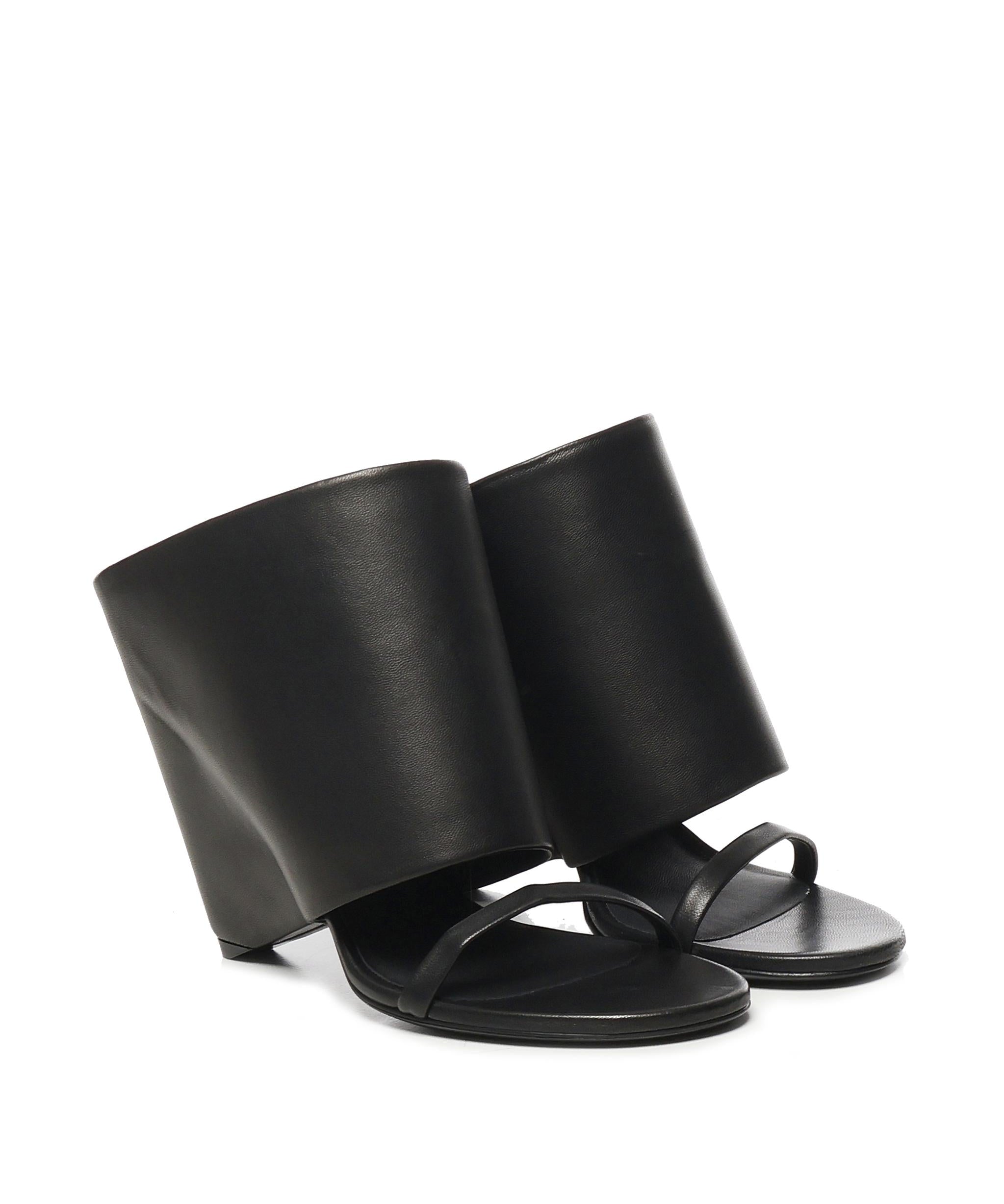 Mules in pelle con zeppa 225SSD037AG0030 9999 COURREGES 