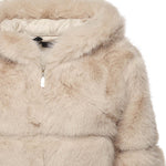 Pelliccia penny con cappuccio 73C19EX02 PENNYOFF WHITE V° 73 