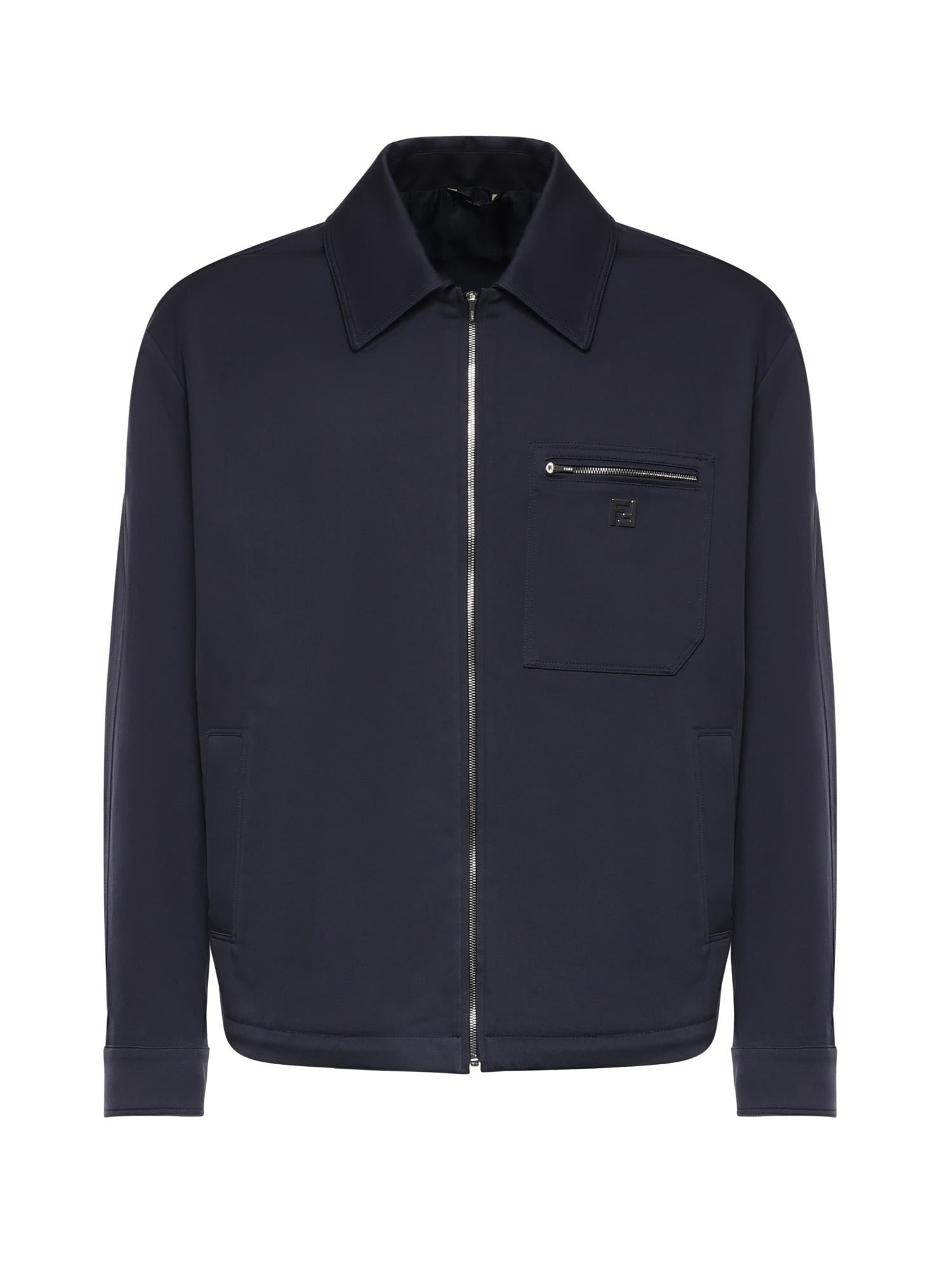 Blouson in gabardine con logo FW1393 AUVIF0PTH FENDI 