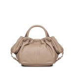Borsa in pelle con logo<BR/> BIBP9E702 TAUPE BIASIA 