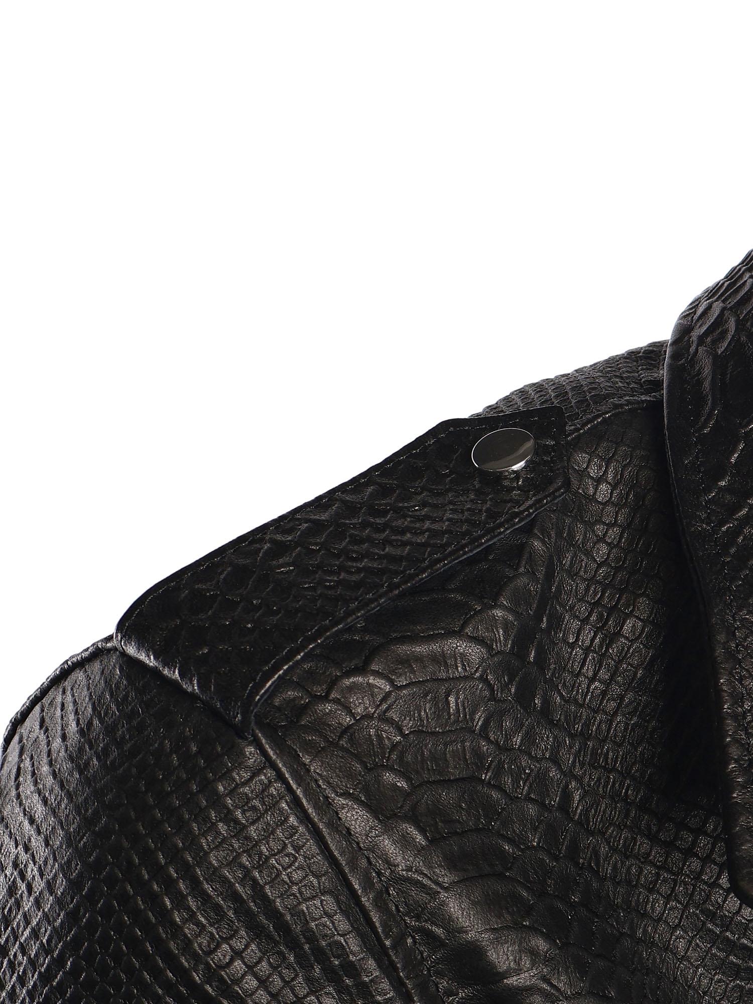 Giubbotto Push in pelle PUSH IT PYTHONNERO GIULIANO GALIANO 