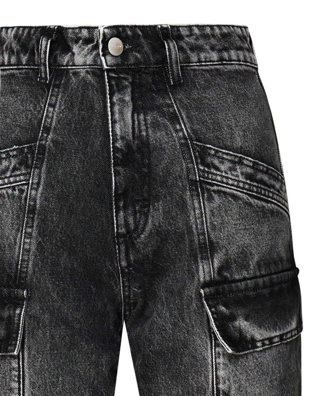Jeans Bianca effetto aged slim fit con tasche cargo BIANCA 8019 ICON DENIM 